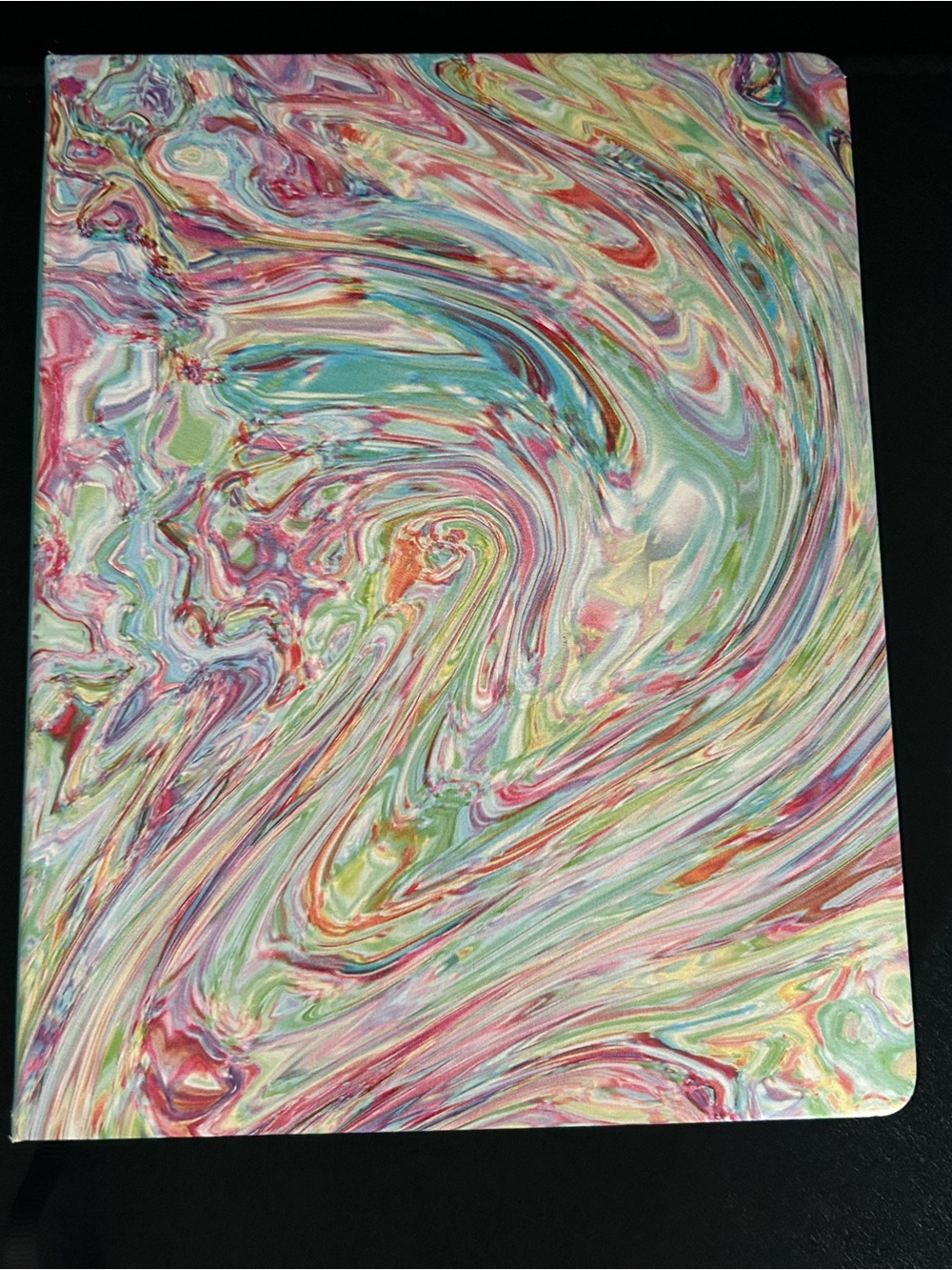 Denik Ice Cream Swirl Hardcover Blank Art Notebook Junk Journal Blank Pages
